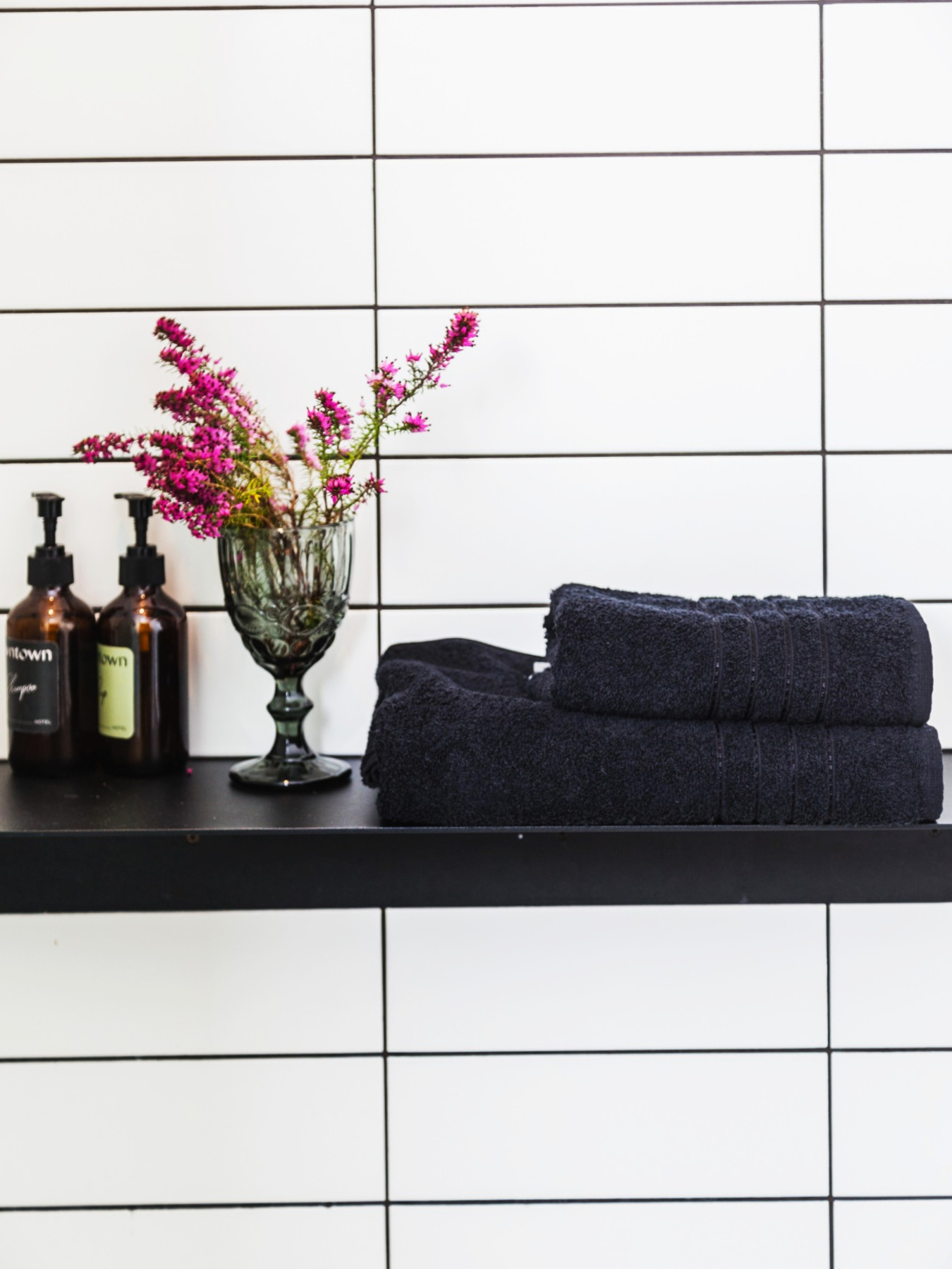 Рушник махровий з бортом високої щільності Black Ecotton модель 24404 Фото