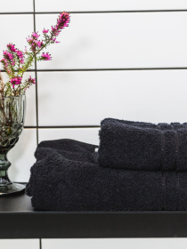 Рушник махровий з бортом високої щільності Black Ecotton модель 24404 Фото