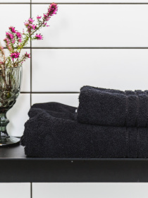 Рушник махровий з бортом високої щільності Black Ecotton модель 24404 Фото