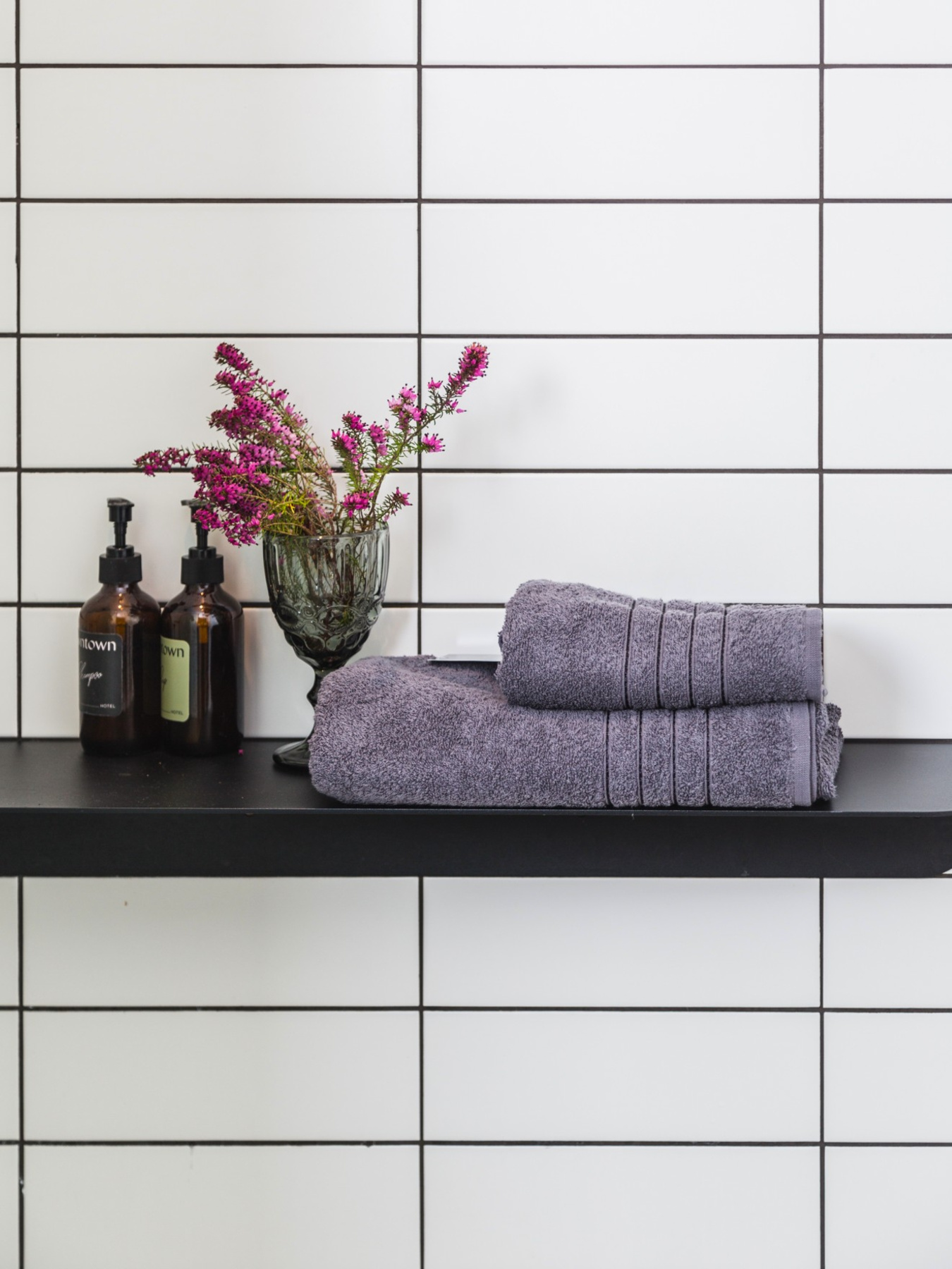 Рушник махровий з бортом високої щільності Antracite Ecotton модель 24403 Фото