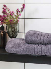 Рушник махровий з бортом високої щільності Antracite Ecotton модель 24403 Фото
