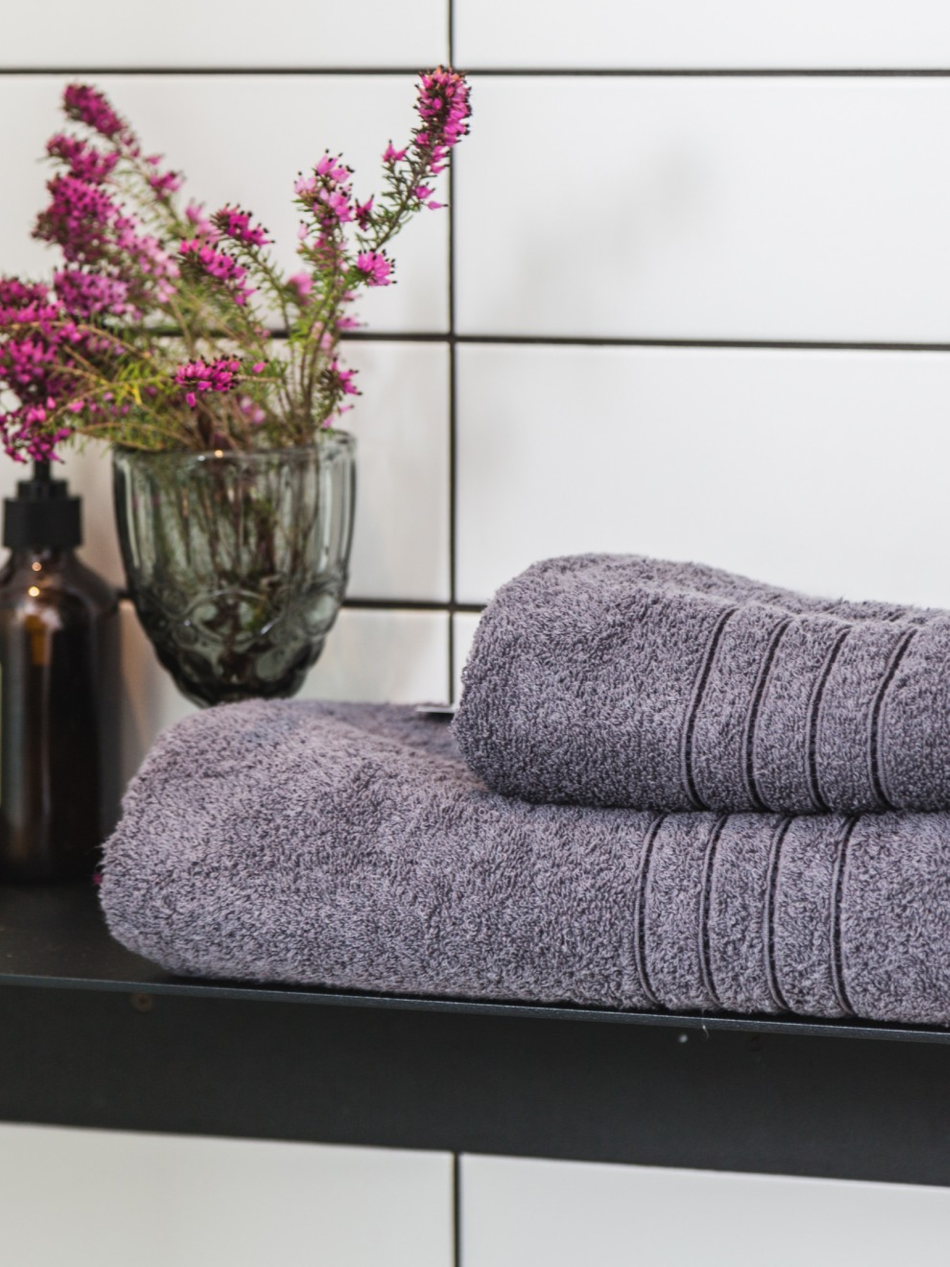 Рушник махровий з бортом високої щільності Antracite Ecotton модель 24403 Рушник махровий з бортом високої щільності Antracite Ecotton модель 24403 Фото