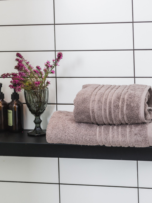 Полотенце махровое с бортом высокой плотности Cappuccino Ecotton модель 22617 Фото