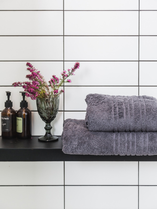 Полотенце махровое с бортом высокой плотности Antracite Premium by Ecotton Ecotton модель 22619 Фото