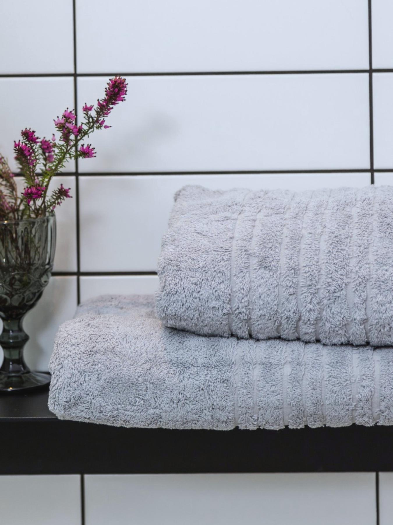 Полотенце махровое с бортом высокой плотности Light Grey Ecotton модель 22616 Полотенце махровое с бортом высокой плотности Light Grey Ecotton модель 22616 Фото