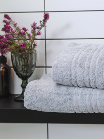 Полотенце махровое с бортом высокой плотности Light Grey Ecotton модель 22616 Полотенце махровое с бортом высокой плотности Light Grey Ecotton модель 22616 Фото