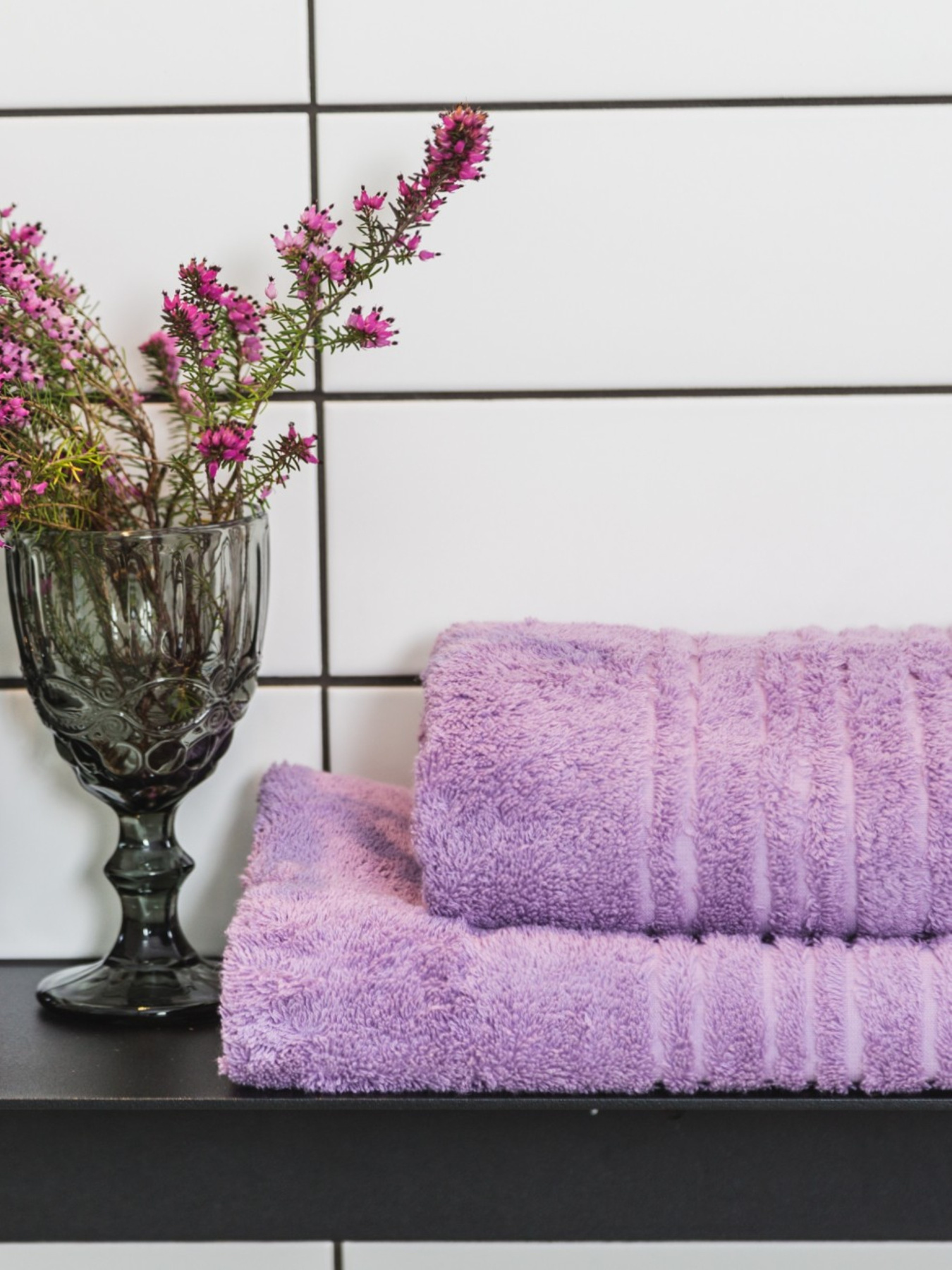 Рушник махровий з бортом високої щільності Lilac Ecotton модель 22623 Фото