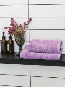 Рушник махровий з бортом високої щільності Lilac Ecotton модель 22623 Фото