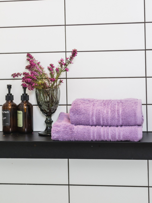 Полотенце махровое с бортом высокой плотности Lilac Ecotton модель 22623 Фото