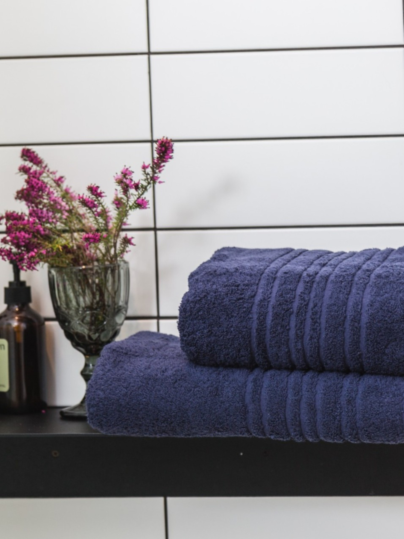 Полотенце махровое с бортом высокой плотности Navy Blue Ecotton модель 22622 Фото