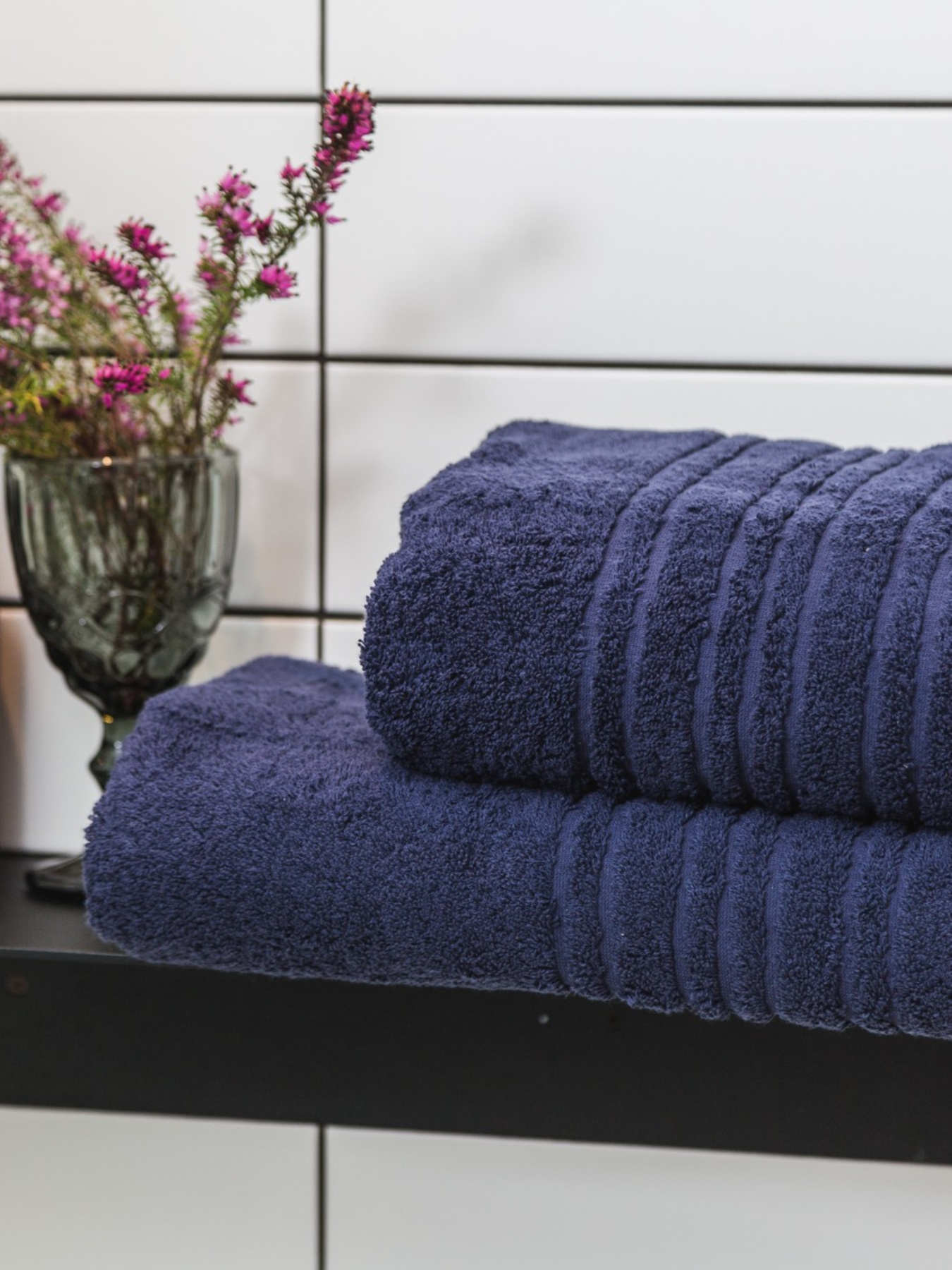 Полотенце махровое с бортом высокой плотности Navy Blue Ecotton модель 22622 Фото