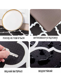 Коврики кухонные с эффектом памяти нескользящие - водонепроницаемые и эргономичные, Черный Lovely Svi  модель 180822 Фото