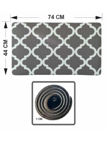 Килимок кухонний з ефектом пам'яті - антиковзаючі - водонепроникні ергономічні, Сірий Lovely Svi  модель 380822 Фото