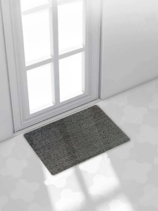 Дверний килимок з петлевою щетиною розміром  для внутрішнього зовнішнього входу - Сірий Lovely Svi  модель 41022 Фото