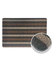 Дверной коврик  с петлевой щетиной для внутреннего и наружного входа - Коричневая полоска Lovely Svi  модель 61022 Фото