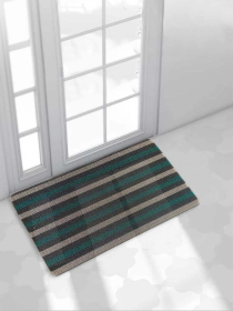 Дверний килимок з петлевою щетиною для внутрішнього зовнішнього входу - Зелена полоска Lovely Svi  модель 111022 Фото