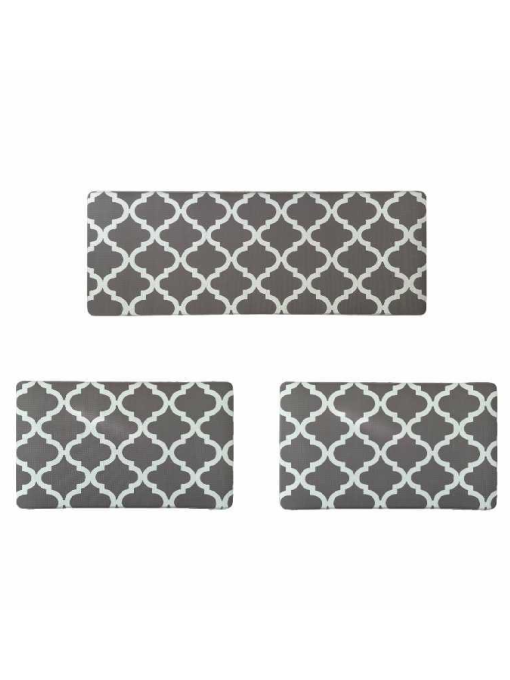 Набор коврики кухонные 3 шт. Серый Lovely Svi  модель 190363 Фото