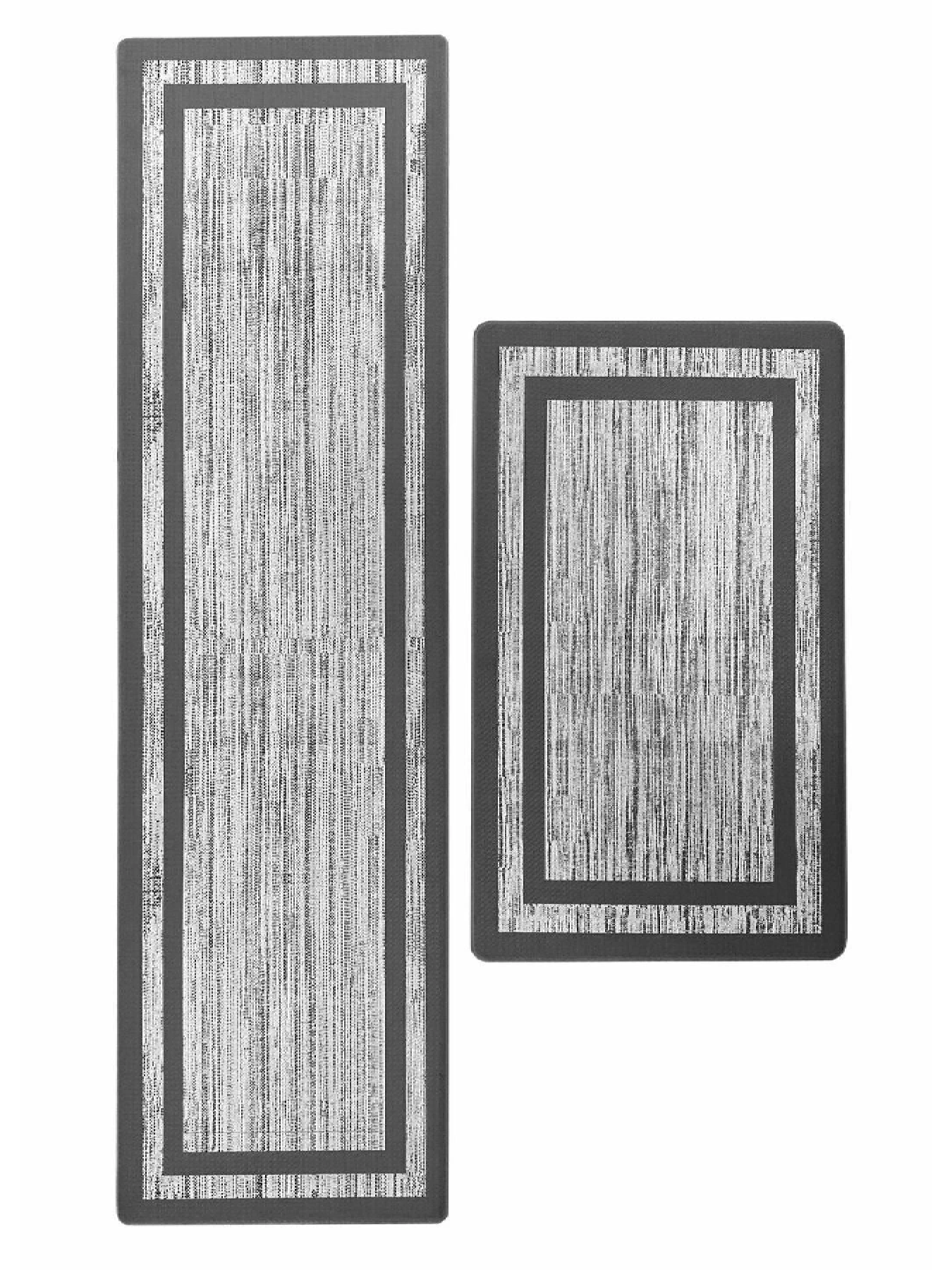 Набор коврики 2 шт. Серая окантовка - для кухни, офиса, дома, прихожей Lovely Svi  модель 161203 Фото