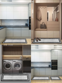 Набор коврики 2 шт. Серая окантовка - для кухни, офиса, дома, прихожей Lovely Svi  модель 161203 Фото