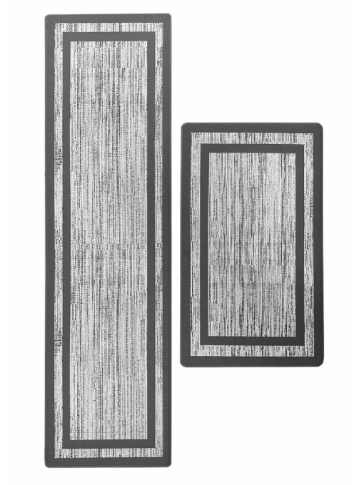 Набор коврики 2 шт. Серая окантовка - для кухни, офиса, дома, прихожей Lovely Svi  модель 161203 Фото