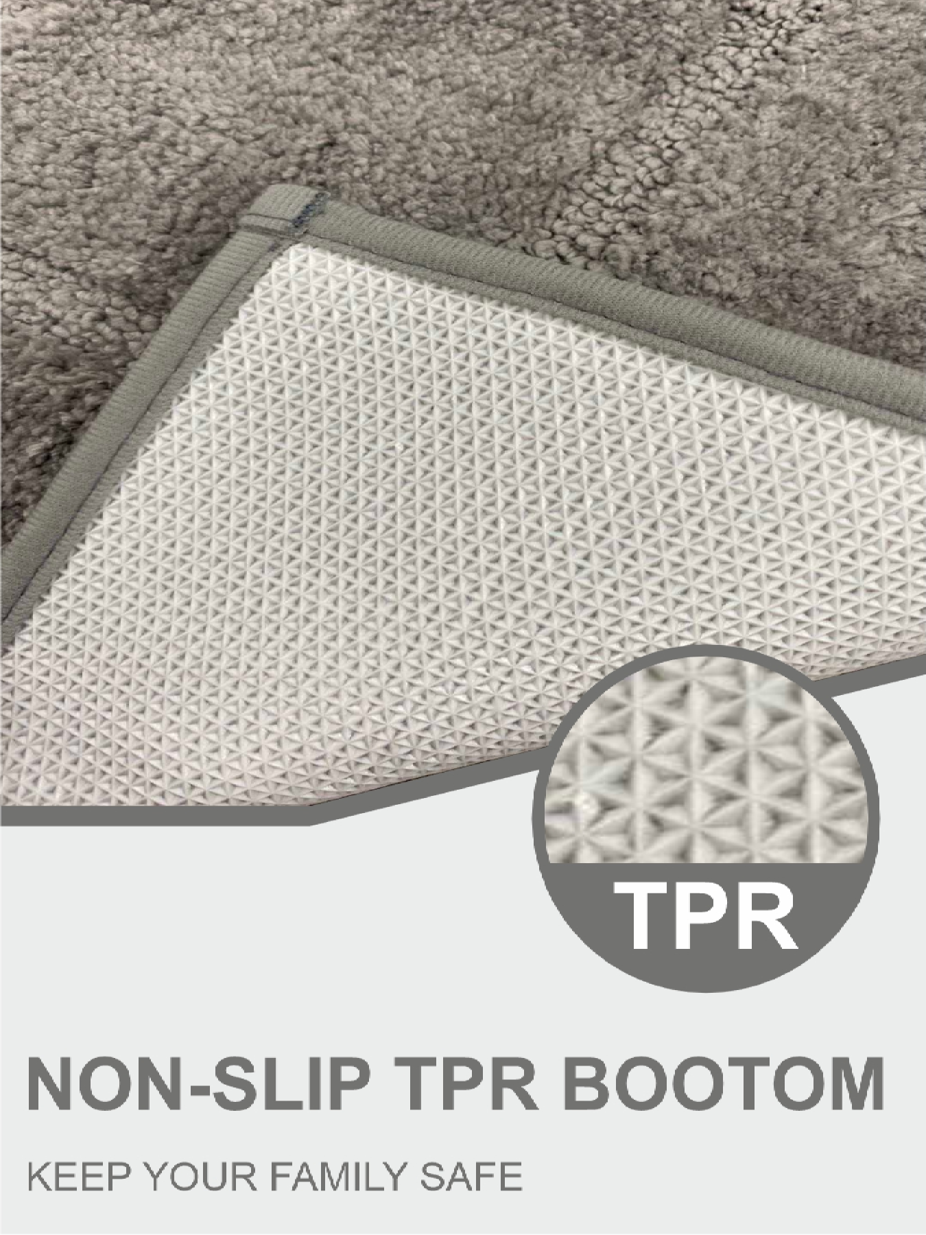 Килимок для ванної кімнати 50 х 80 см прорезинений - Сірий (2565088) Lovely Svi модель 2565088 Килимок для ванної кімнати 50 х 80 см прорезинений - Сірий (2565088) Lovely Svi модель 2565088 Фото