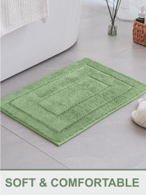 Килимок для ванної кімнати 50 x 80 см Зелений (2565095) Lovely Svi модель 2565095 Килимок для ванної кімнати 50 x 80 см Зелений (2565095) Lovely Svi модель 2565095 Фото