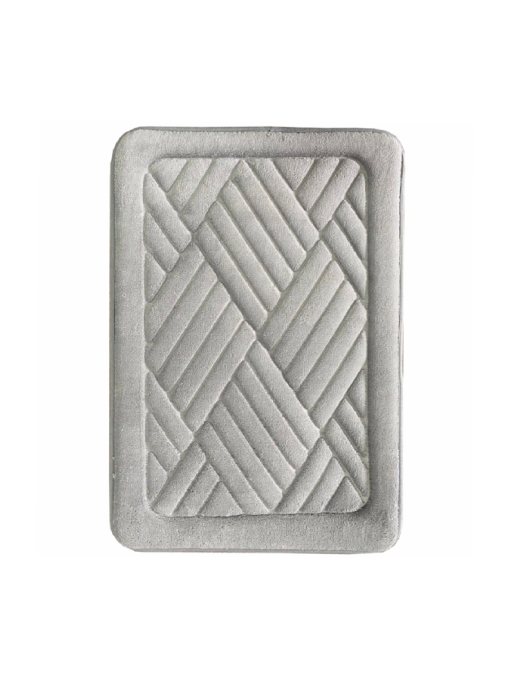 Коврик для ванной и туалета мягкий, абсорбирующий, нескользящий  Серый (2565019) Lovely Svi  модель 2565019 Фото