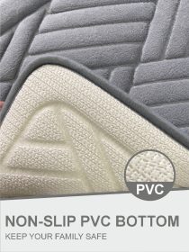 Коврик для ванной и туалета 50 х 80 см мягкий, абсорбирующий, нескользящий  Серый (2565040) Lovely Svi  модель 2565040 Фото