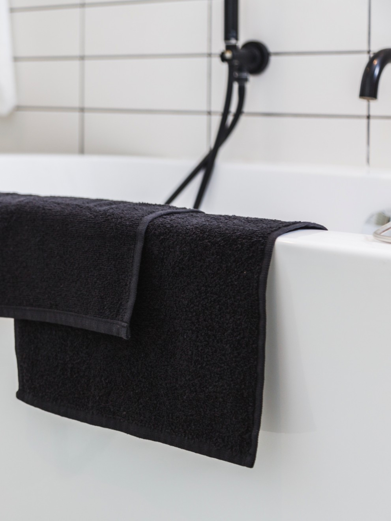 Комплект махрових серветок для рук 6 шт. Black Ecotton модель 23108 Фото