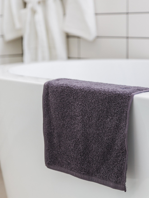 Комплект махрових серветок для рук 6 шт. Dark Grey Ecotton модель 23109 Фото