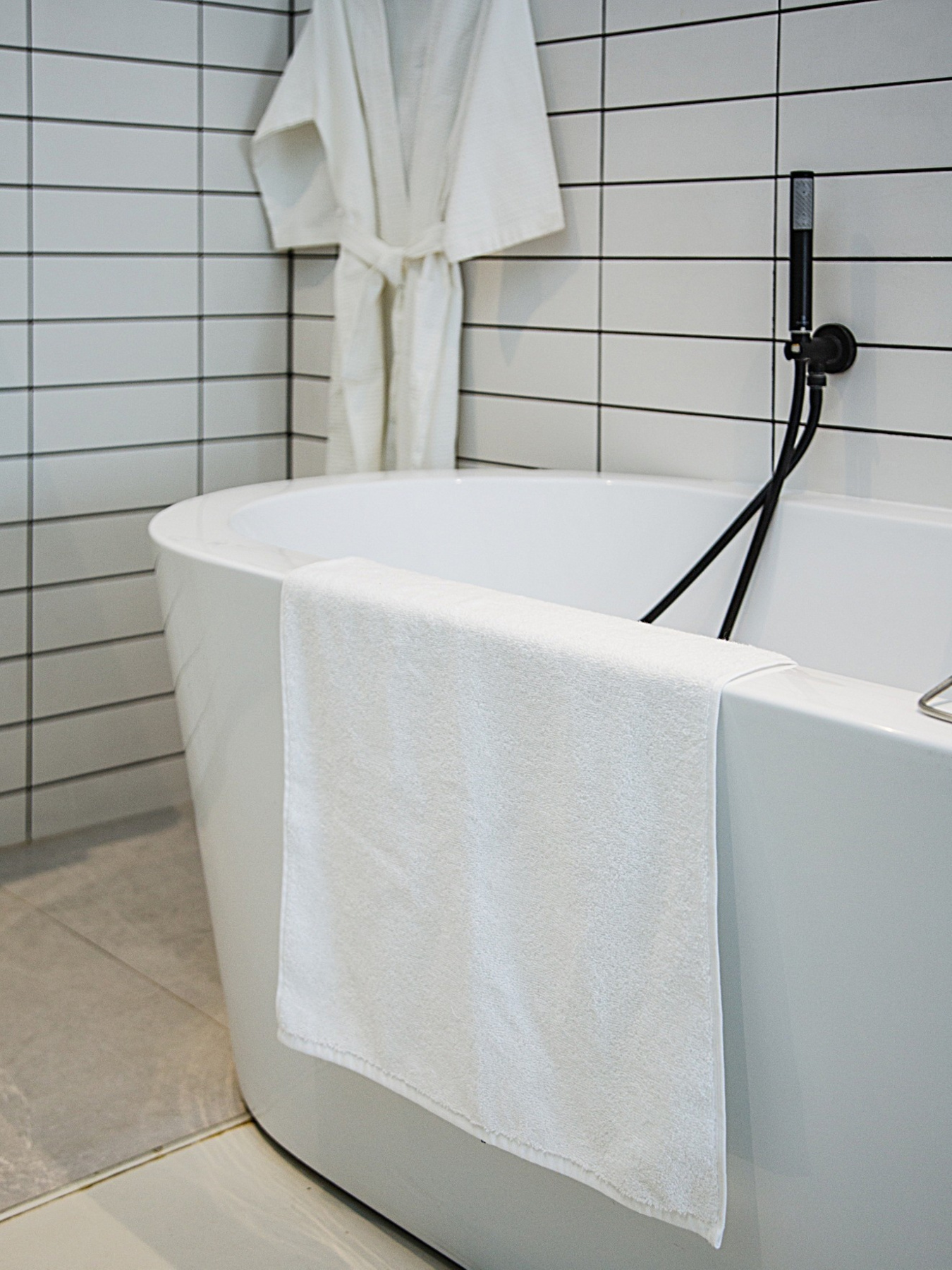 Килимок махровий для ніг білий White високої щільності Ecotton модель 20323 Фото