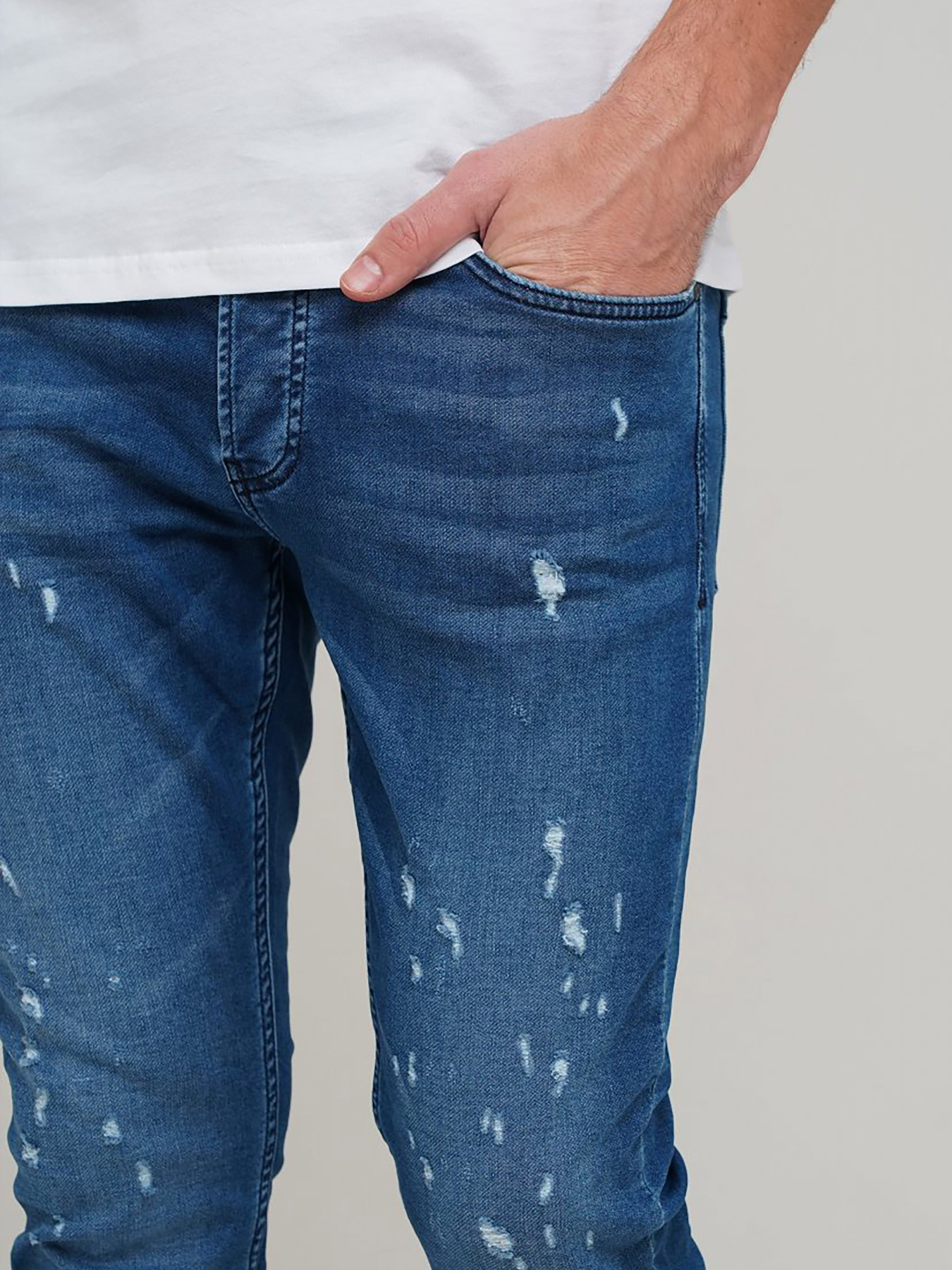 Скіні джинси Trend Collection модель TC3341BlueDZHNS Фото