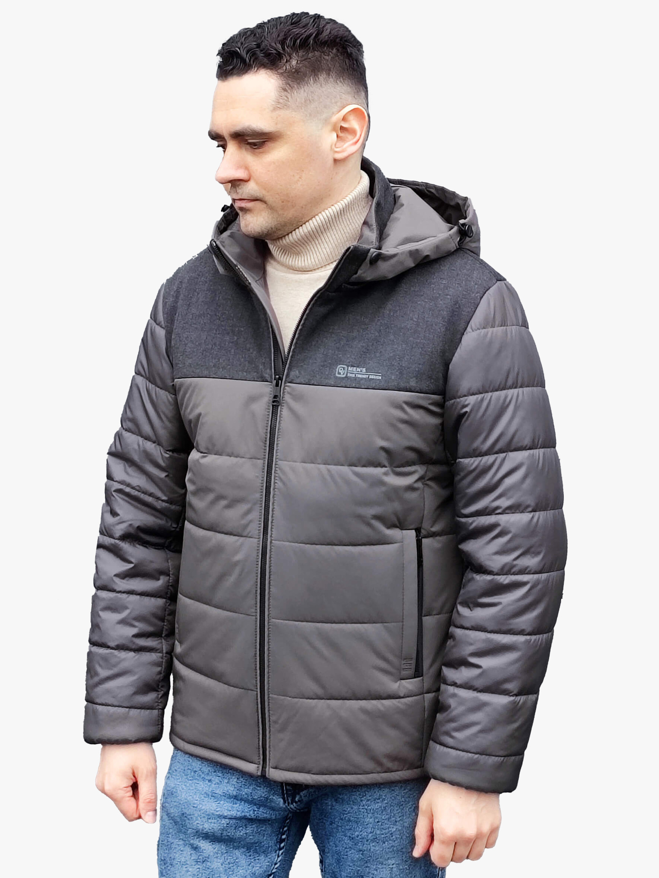 Демісезонна куртка Sun's House модель DV-109-grey Фото