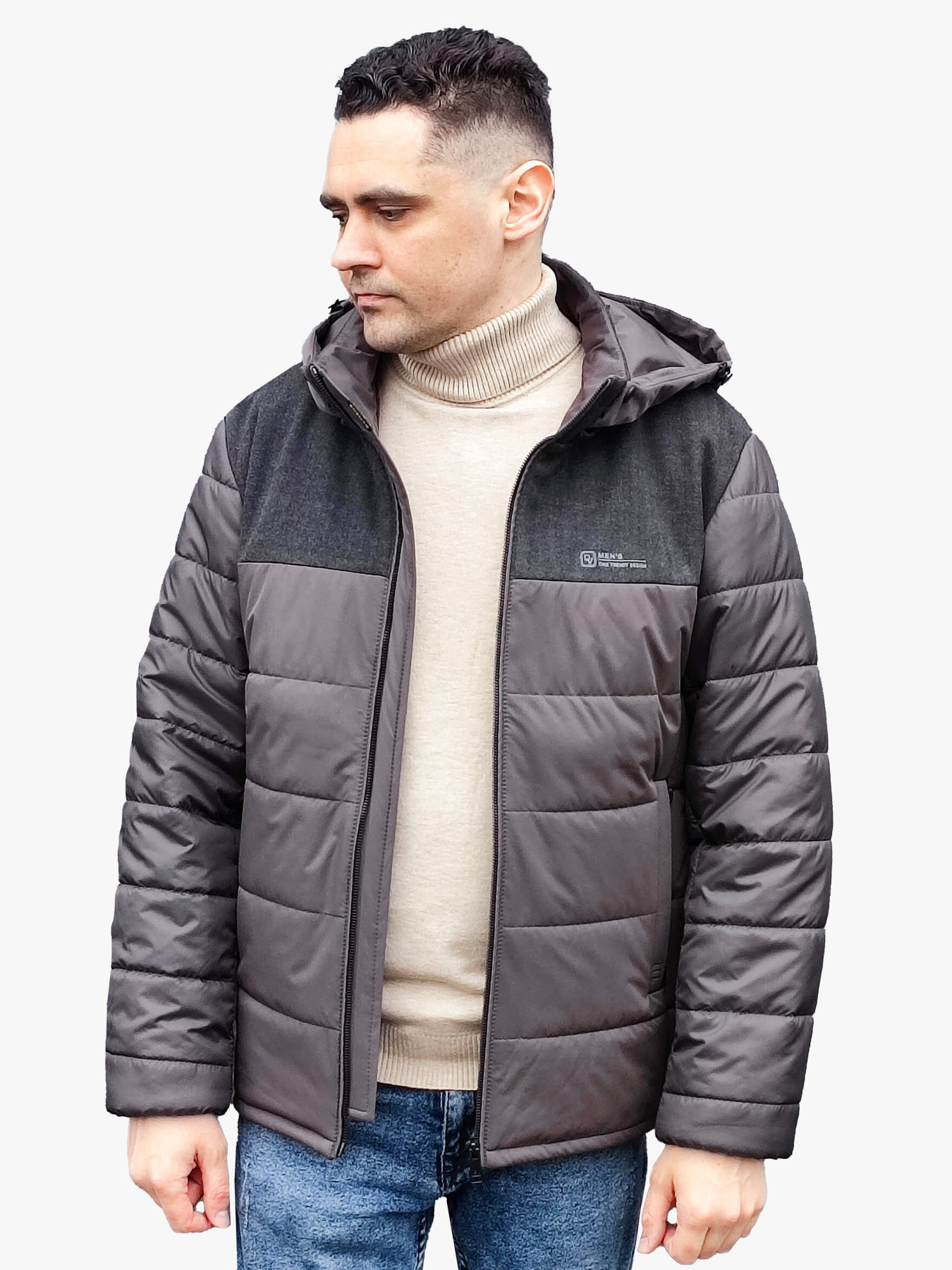 Демісезонна куртка Sun's House модель DV-109-grey Фото