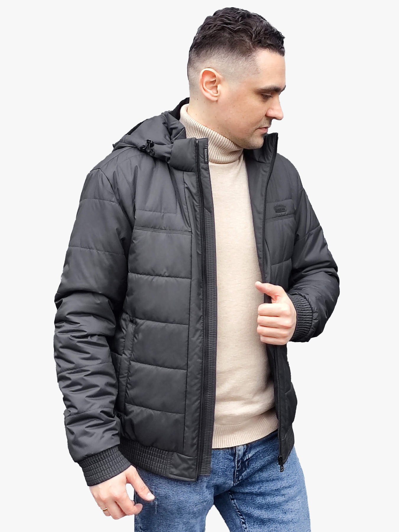 Демісезонна куртка Sun's House модель DV-89-grey Фото