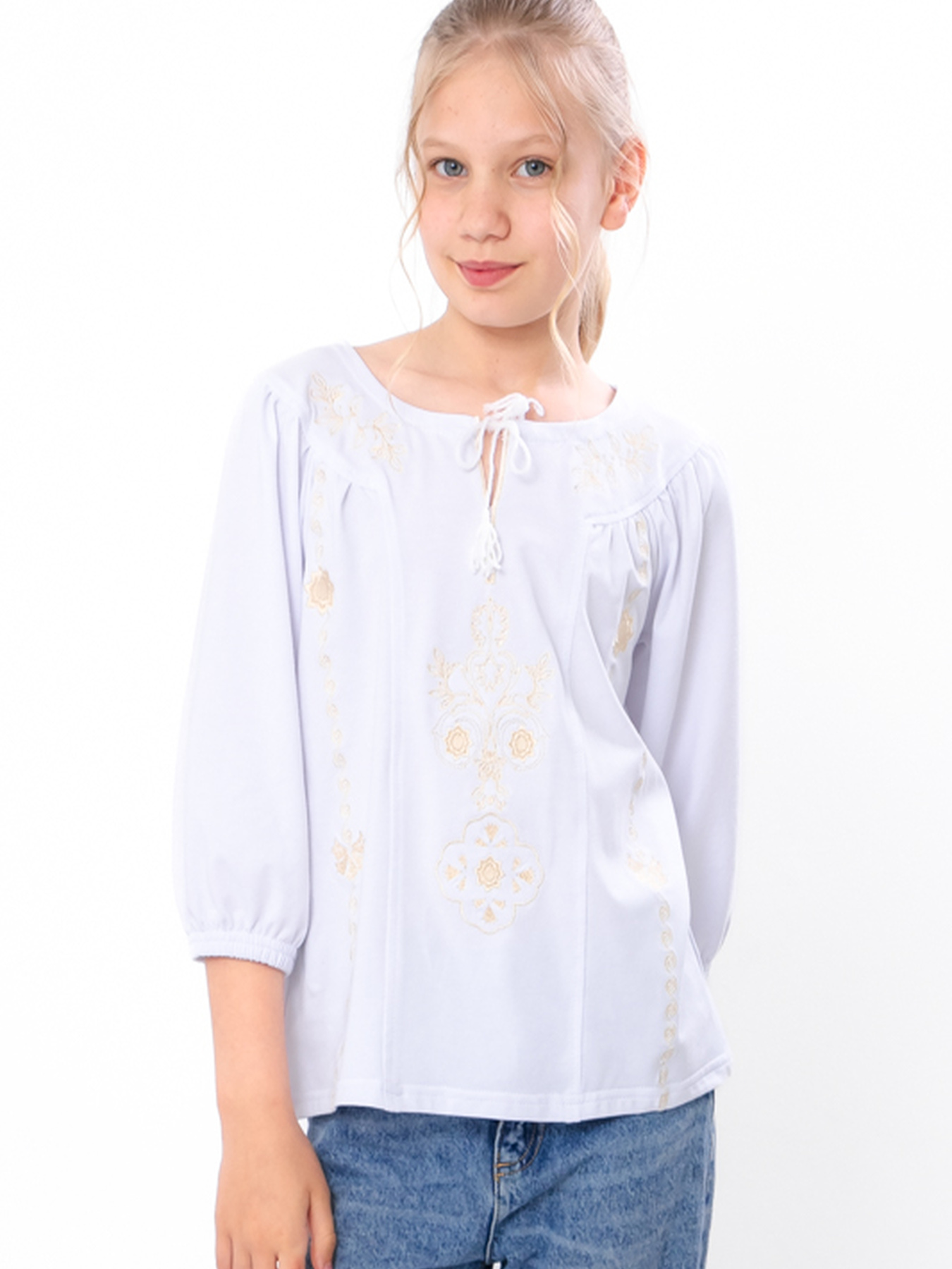 Вышитая рубашка Носи своє модель 6450-052-22-blij-ornament Фото