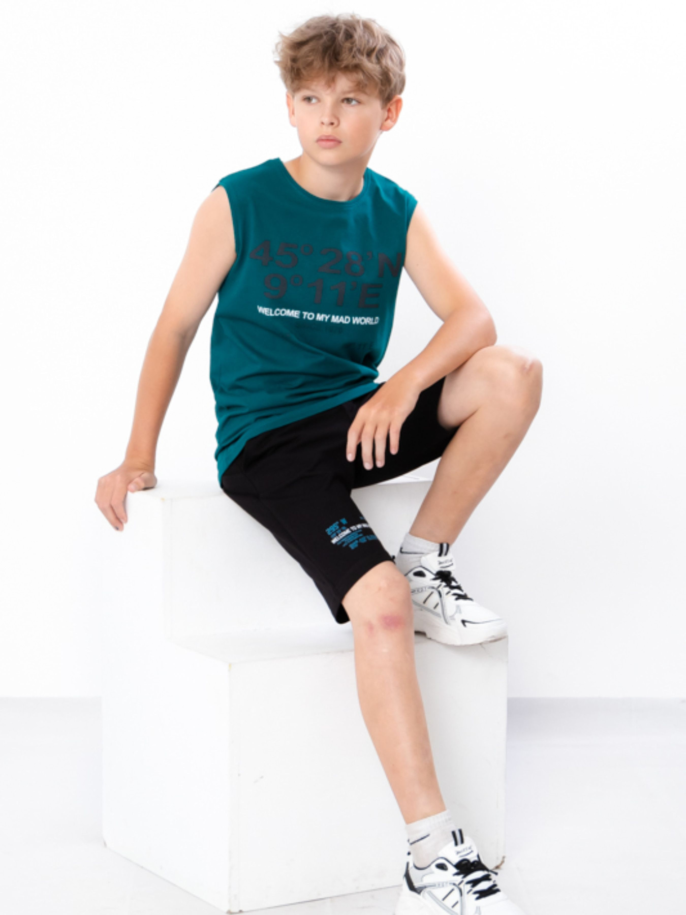 Повсякденний костюм Носи своє модель 6185-057-33-1-smaragdovij-chornij Фото