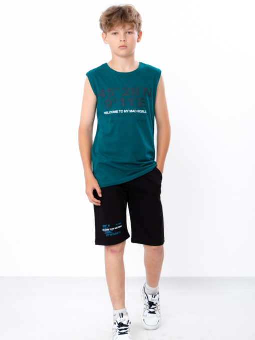 Повседневный костюм Носи своє модель 6185-057-33-1-smaragdovij-chornij Фото