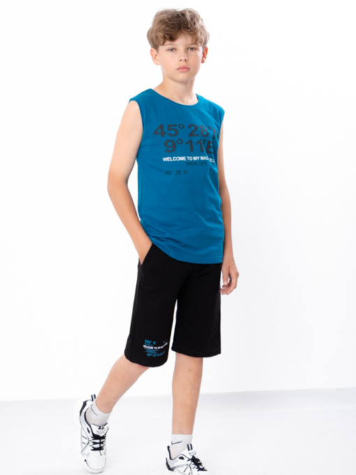 Повседневный костюм Носи своє модель 6185-057-33-1-temno-bryuzovij-chornij Фото