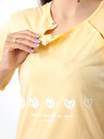 Ночная рубашка Носи своє модель 8594-001-33-svtlo-psochnij-serdechka Фото