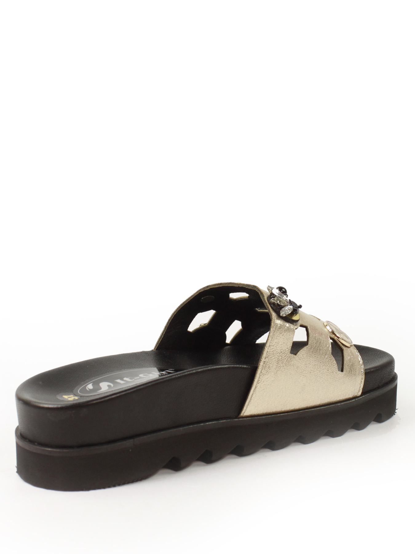 Шльопанці It-girl модель 1722-gold Фото