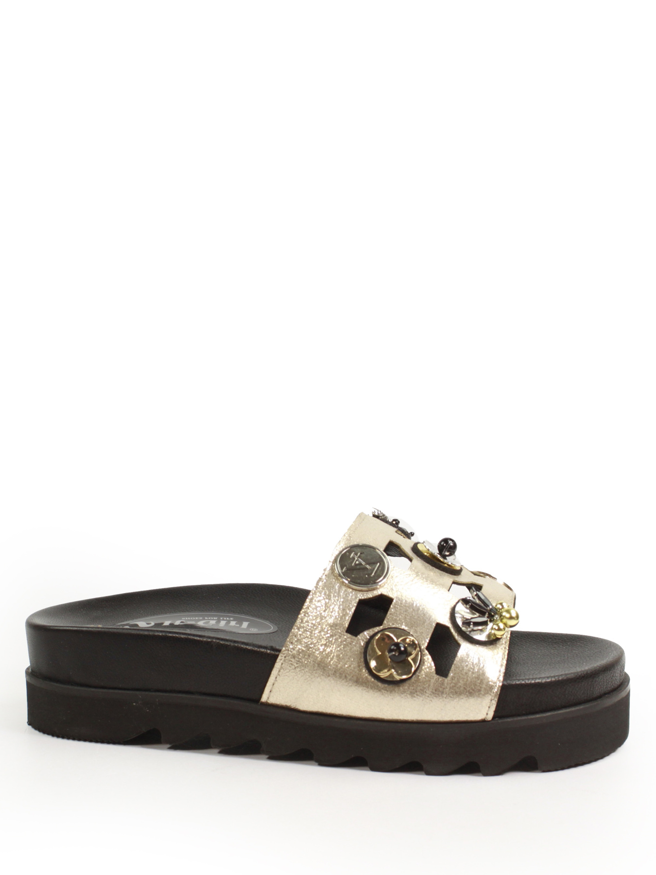 Шльопанці It-girl модель 1722-gold Фото