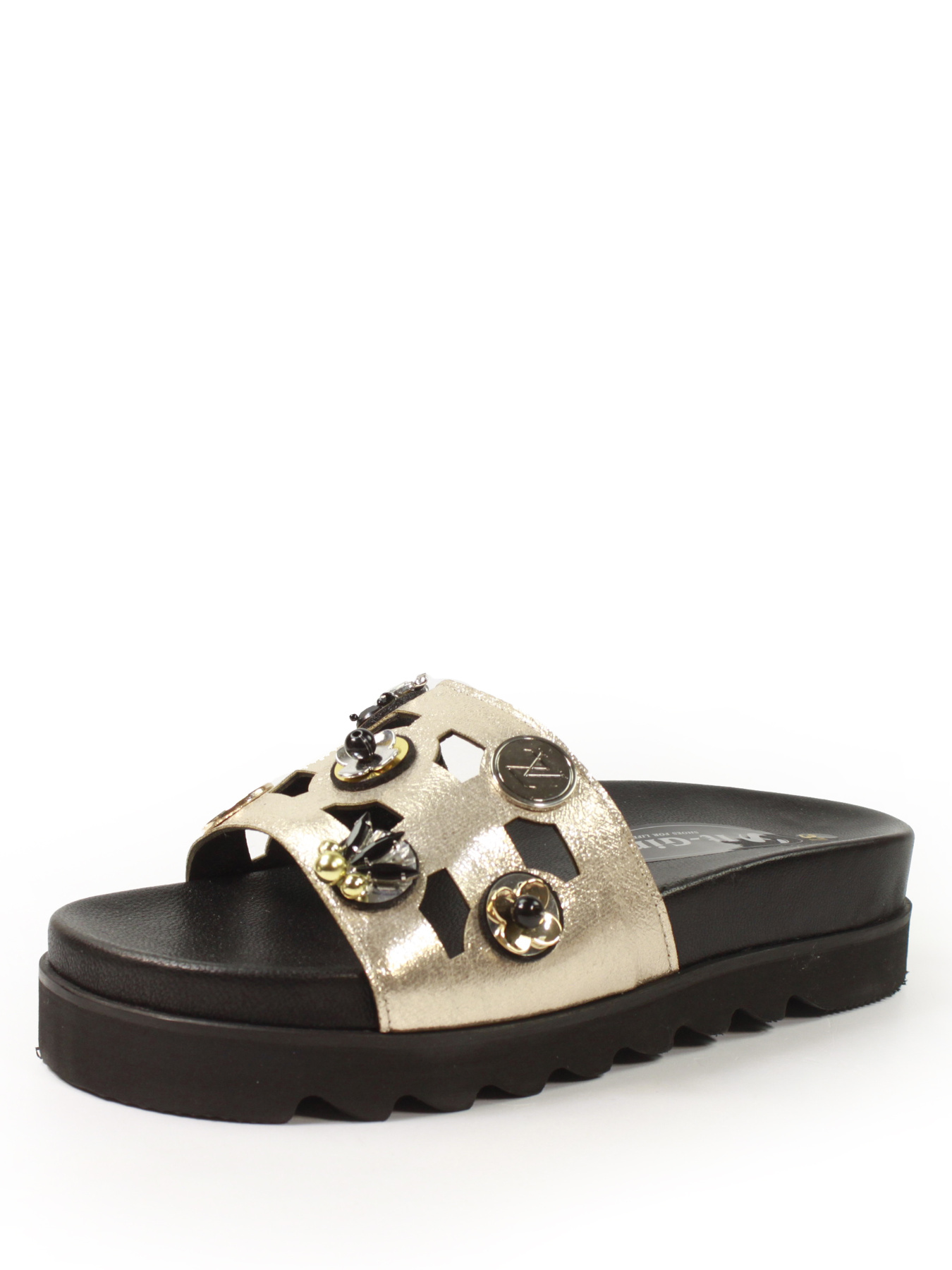 Шлепанцы It-girl модель 1722-gold Фото