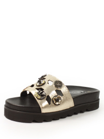 Шлепанцы It-girl модель 1722-gold Фото