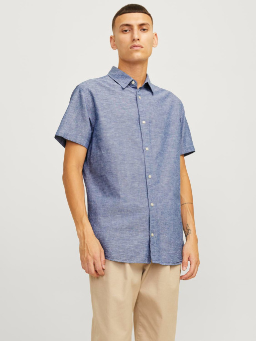 Рубашки JACK & JONES модель 12248592_FADEDDENIM Фото