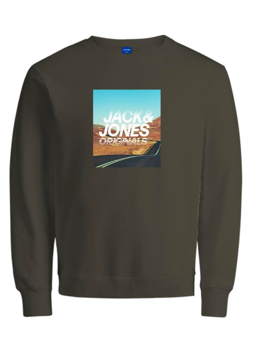 Худи и свитшоты JACK & JONES модель 12196814_MartiniOlive Фото