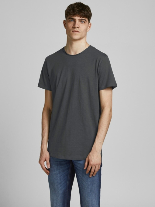 Футболкалар мен поло жейделер JACK & JONES үлгі 12182498_ASPHALT Фото