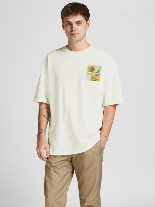 Футболкалар мен поло жейделер JACK & JONES үлгі 12205080_CLOUDDANCER Фото