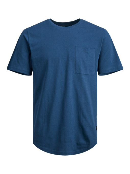Футболкалар мен поло жейделер JACK & JONES үлгі 12210945_Ensignblue Фото