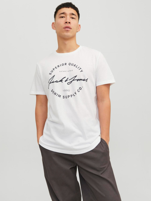 Футболки и поло JACK & JONES модель 12222037_White Фото